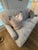 Shell Charles Stewart Custom Sofa in Zoffany Woodville Designer Fabric For Sale - Image 7 of 9