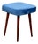 Vintage Square Blue Stool from PRL, 1970s For Sale