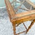 Boho Chic Chippendale Style Faux Bamboo Glass Top Console Table For Sale In West Palm - Image 6 of 8