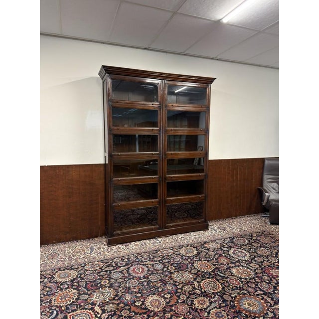 Large English Bookcase from Globe Wernicke For Sale - Image 15 of 15