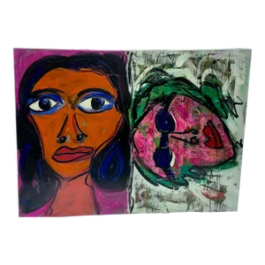 Peter Keil Abstract Painting on Canvas