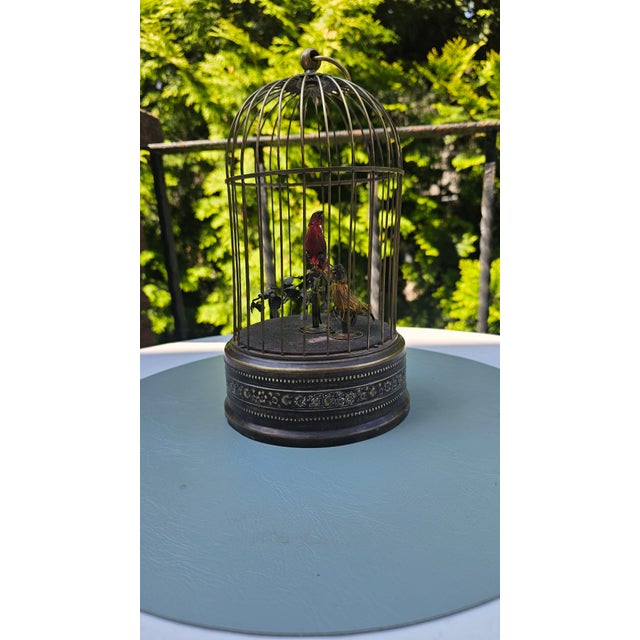 Art Nouveau Brass Cage by Karl Griesbaum, 1890s, in Very Good conditions. Designed 1890 to 1919