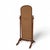 Late 20th Century Vintage Cheval Floor Mirror With Adjustable Wood Frame For Sale - Image 5 of 14