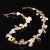 2020s Choker of Silvery Pearls Golden Accents For Sale - Image 5 of 8
