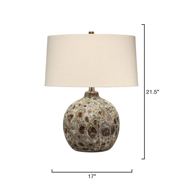 Contemporary Magma Table Lamp, Volcanic Brown For Sale - Image 3 of 6