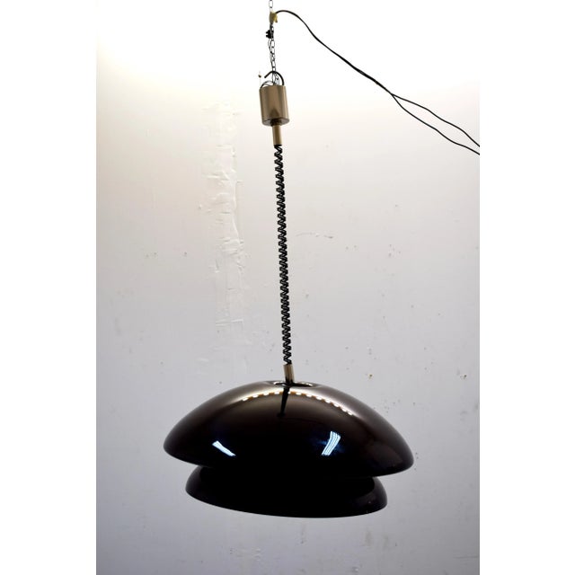 Glass chandelier, Ingo Maurer, Germany 70. The chandelier is in excellent condition, no break no fault, minimal signs of...