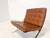 Set of Brown Leather Barcelona Chairs by Mies Van Der Rohe for Knoll, 1970 For Sale - Image 3 of 9