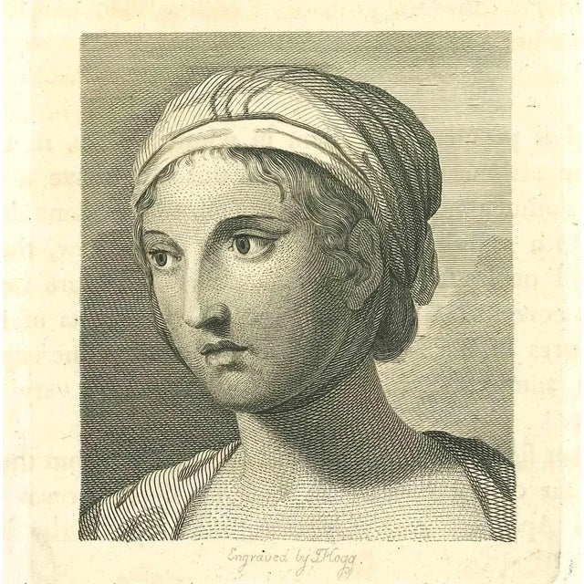 Portrait is an original etching artwork realized by James Hogg for Johann Caspar Lavater's "Essays on Physiognomy,...