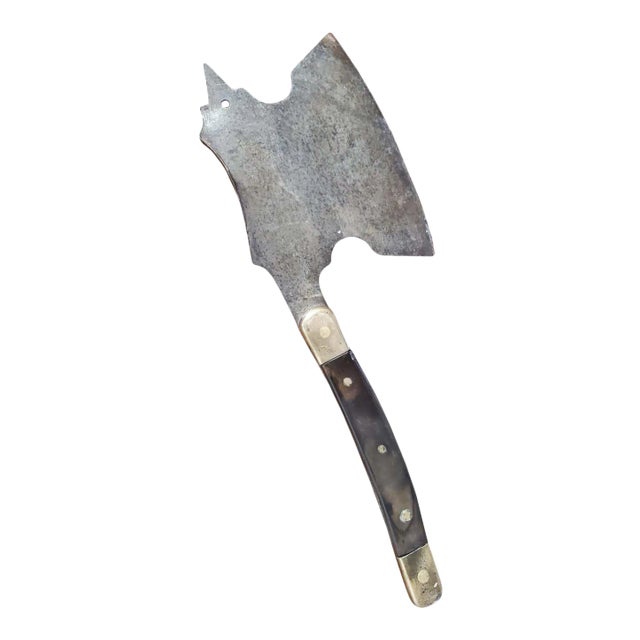 19th-Century Hand-Forged Steel and Bronze Tobacco Hatchet From Virginia For Sale