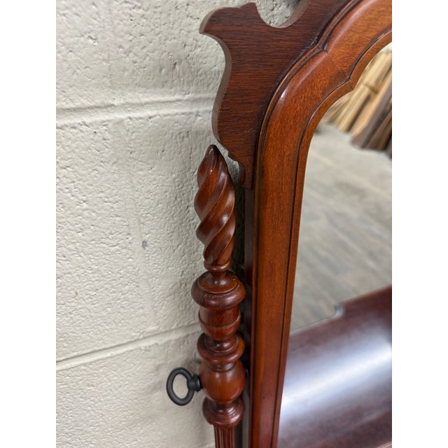 Vintage Thomasville Mahogany Vanity Dressing Table With Mirror For Sale - Image 13 of 18