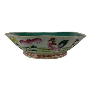 Chinese Porcelain Rooster Bowl For Sale
