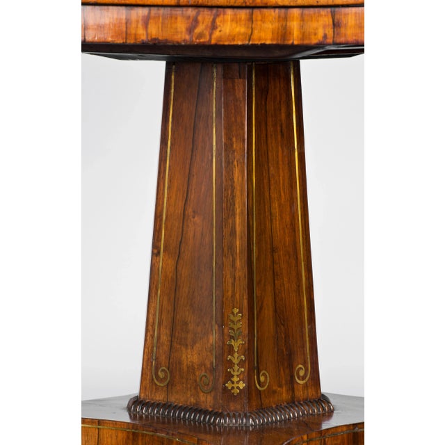 Early 19th Century Antique English Regency Rosewood Centre Table For Sale - Image 5 of 9