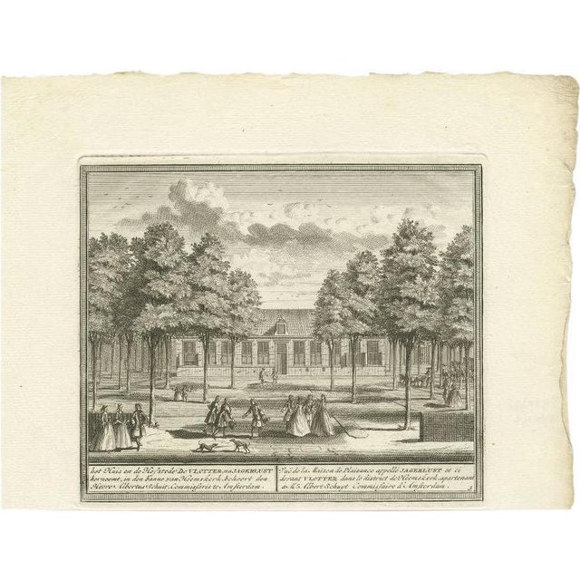 De Leth, Residence of Mr. Albertus Schuit, 1730, Paper For Sale
