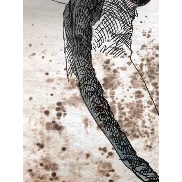 Framed Work on Paper by Jose Luis Cuevas - Pair For Sale - Image 10 of 13