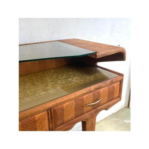 Wood Low Console Table, Italy, 1950s For Sale - Image 7 of 18