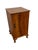 French 1970s French Style Bedside Cabinet or Nightstand With Figured Door, Interior Shelf, and Cabriole Legs For Sale - Image 3 of 10
