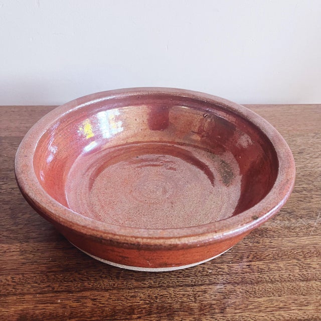 1980s Set of 3 Vintage Stoneware Pottery Bowls For Sale - Image 5 of 8