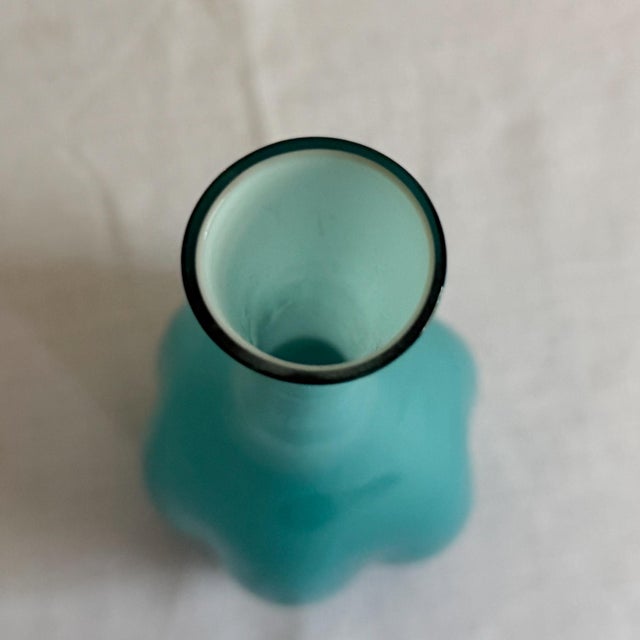 Glass 1960s Scandinavian Modern Elme Glasbruk Cased Glass Vase For Sale - Image 7 of 11