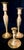 Brass Mid 20th Century Set of 3 Beaded Stem Brass Candlestick Holders For Sale - Image 8 of 12