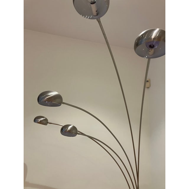 Mid-Century 5 Arm Spray/Arc Floor Lamp For Sale - Image 4 of 6