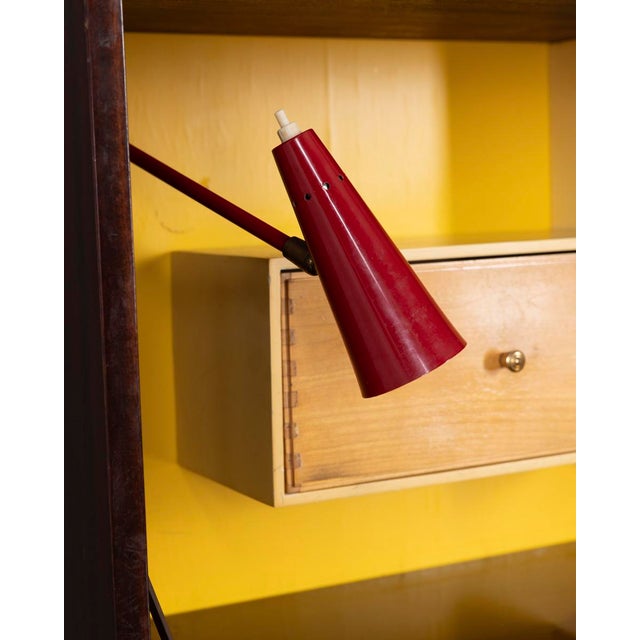 Brown Vintage Wooden Highboard by Umberto Mascagni, 1950s For Sale - Image 8 of 18