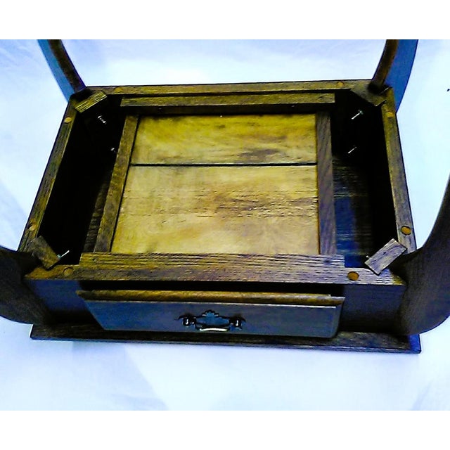 Vintage Oak Accent / End / Side Table For Sale - Image 9 of 9