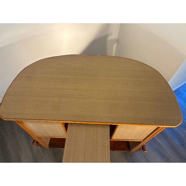 Vintage Mid Century Stacked Bamboo Tiki Bar For Sale - Image 14 of 15