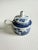Mid 20th Century Vintage Mottahedeh Blue Canton Mustard Condiment Jar With Lid, Portugal For Sale - Image 5 of 12