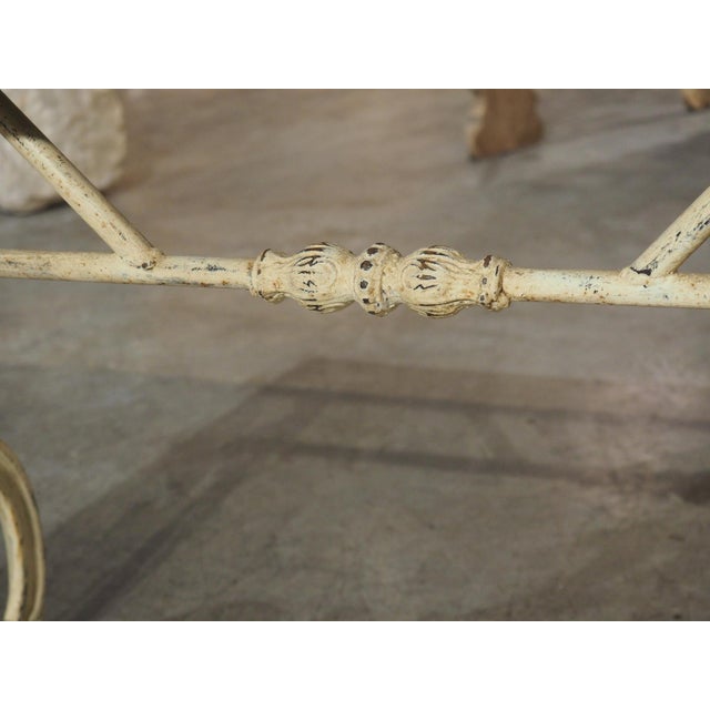 Antique French Painted Cast Iron and Oak Table From Alsace, Circa 1900 For Sale - Image 14 of 18