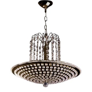 Umbrella Pendant in Patinated Finish For Sale