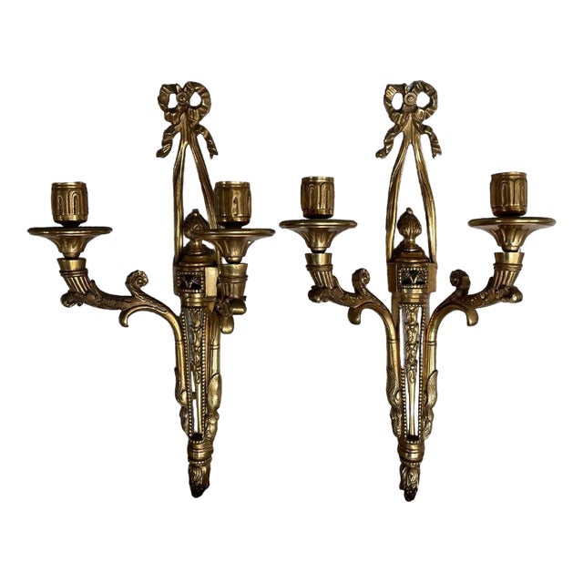 Bronze Candlesticks, Set of 2 For Sale