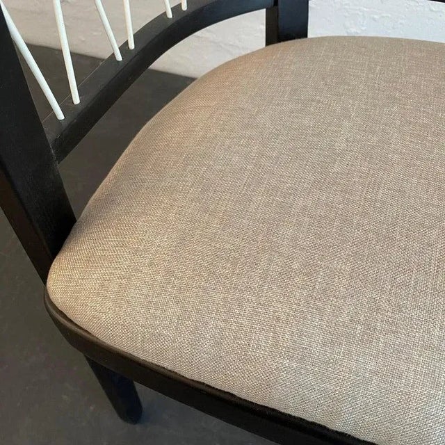 Mid-Century Lacquered Walnut Barrel Chair by Edward Wormley for Drexel For Sale - Image 11 of 11