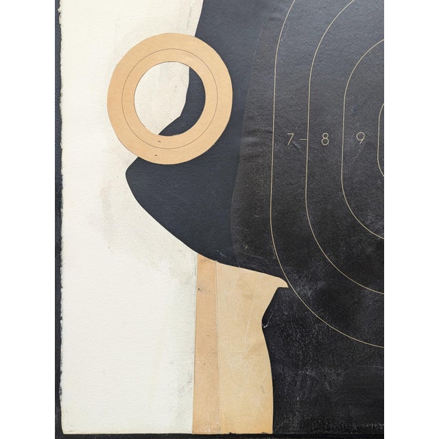 Black Ken Luce "Drop It..." Contemporary Neutral Toned Social Commentary Collage Painting, 1995 For Sale - Image 8 of 11