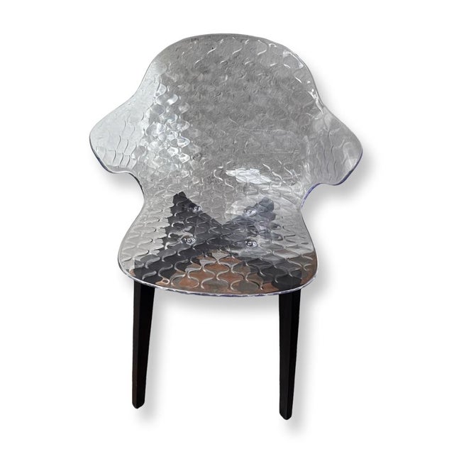 Calligaris Vintage Italian Signed Calligaris St. Tropez. Graphite Chair - 2 Pairs 4 Chairs. For Sale - Image 4 of 5