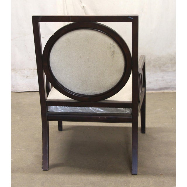 Modern Style Wood Arm Chair For Sale - Image 6 of 7