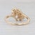 0.18ctw Diamond Flower Cluster Bypass Ring 14k Yellow Gold Size 4.75 For Sale - Image 4 of 8