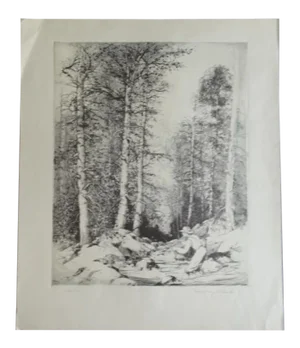 Mildred Bryant Brooks South Fork Etching