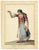 Michela De Vito, Costume of Villabadessa, Albanian Colony, Province of Teramo in the Kingdom of Naples, 1800s, Watercolour For Sale - Image 3 of 7