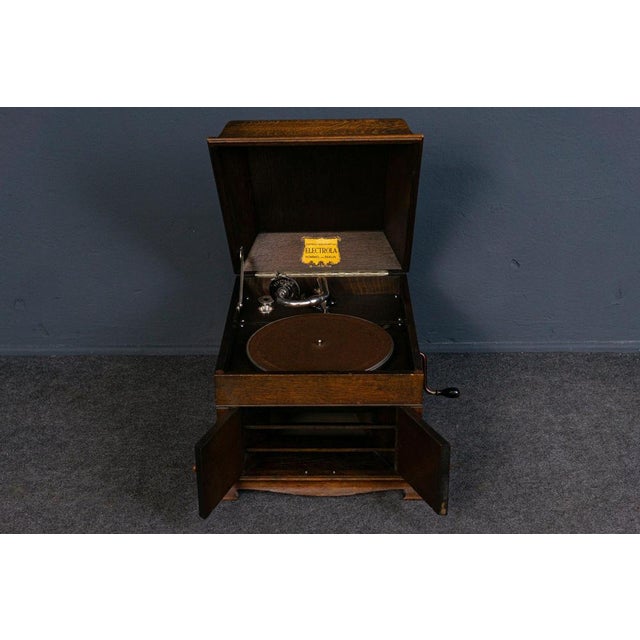 Vintage Gramophone Electrola LP Radio Plate For Sale - Image 5 of 15