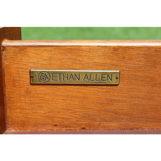 Ethan Allen Paint Decorated Demilune Commode For Sale - Image 17 of 18
