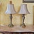 Hollywood Regency Pair of Vintage Stiffel Brushed Brass Table Lamps With Original Markings, Hollywood Regency Style For Sale - Image 3 of 18