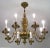 Brass Chandelier & Wall Light, 1900 For Sale - Image 3 of 15