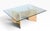 Modernist 1970/80's Italian Marble Base Glass Top Coffee Table For Sale In New York - Image 6 of 9