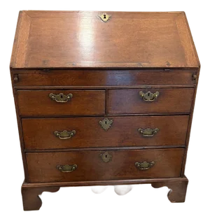 Antique English Georgian Style Slant Top Secretary Desk