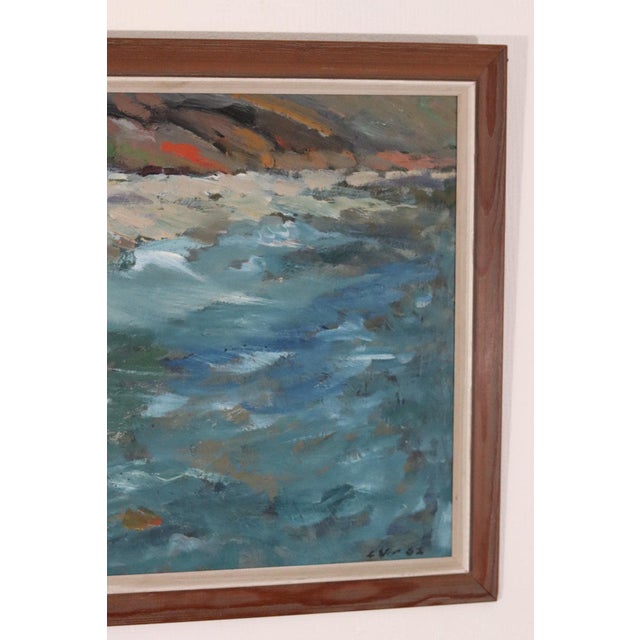 Luv, Seashore, 1962, Oil on Panel, Framed For Sale - Image 8 of 18