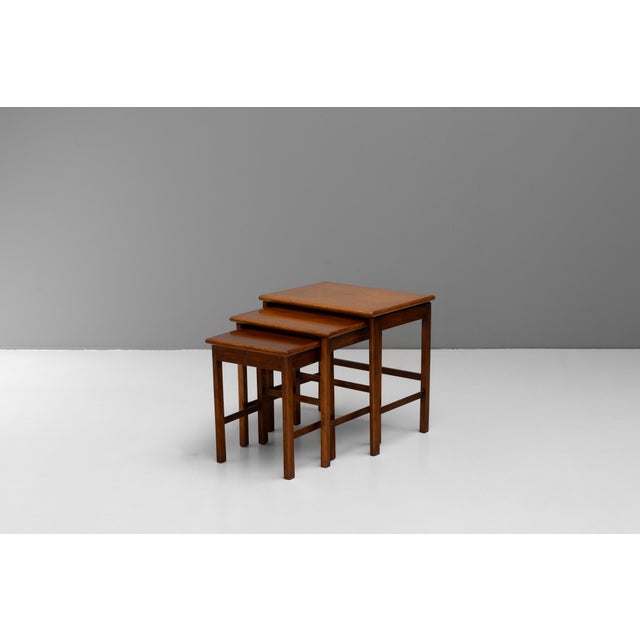 Mid-Century Modern Nesting Tables, 1970s, Set of 3 For Sale - Image 9 of 9