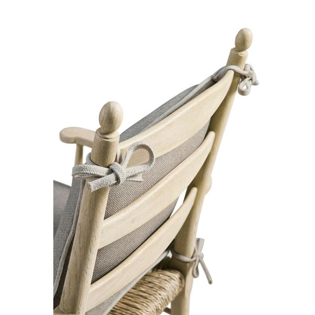 Beige French Style Ladderback Arm Chairs- Set of 2 For Sale - Image 8 of 8