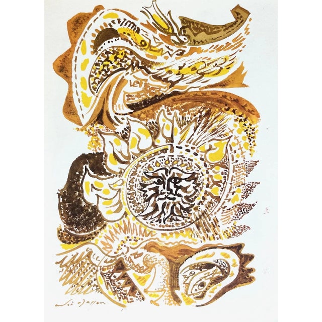 1970 Andre Masson Print Aurelia 6 For Sale
