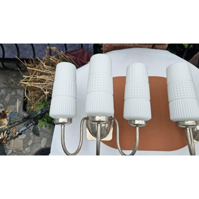 Triple Wall Lamp from Zabrze, 1970s For Sale - Image 3 of 12