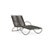 Brown Jordan Walter Lamb Aluminum Contoured Chaise, Mica frame with Coal fabric For Sale - Image 13 of 13